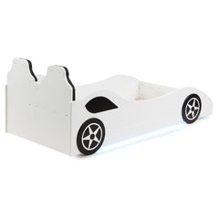 Cruiser Wood Twin LED Car Bed White - 400477