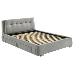Fenbrook Upholstered California King Storage Panel Bed Grey - 300523KW