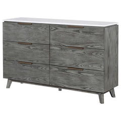 Nathan 6-drawer Dresser Grey - 224603