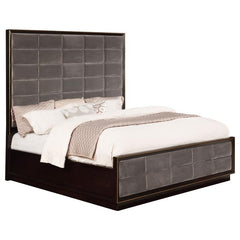 Durango Wood Eastern King Panel Bed Smoked Peppercorn - 223261KE