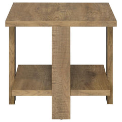 Dawn Square Engineered Wood End Table Mango Brown - 707717