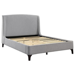 Mosby Upholstered Queen Wingback Bed Grey - 306021Q