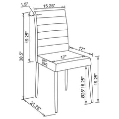 Maston Upholstered Dining Chairs White (Set of 4) - 120767WHT