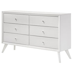 Janelle 6-drawer Dresser White - 223653