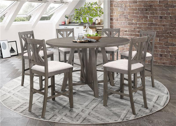 Athens 7-piece Counter Height Dining Set Barn Grey - 109858-S7