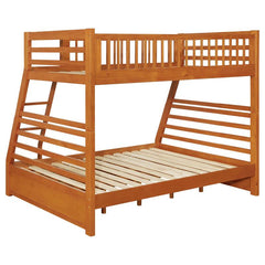 Ashton 2-drawer Wood Twin Over Full Bunk Bed Honey - 460183