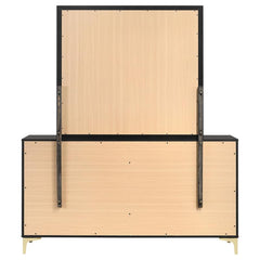 Kendall 6-drawer Dresser with Mirror Black - 224453M
