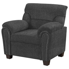 Clementine Upholstered Padded Arm Accent Chair Grey - 506576