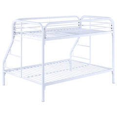 Morgan Metal Twin Over Full Bunk Bed White - 2258W
