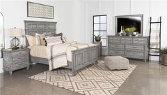 Avenue 4-piece California King Bedroom Set Weathered Grey - 224031KW-S4