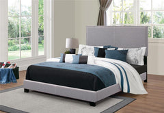 Boyd Upholstered Eastern King Panel Bed Grey - 350071KE