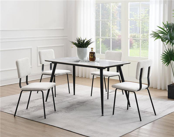Calla Fabric Upholstered Dining Side Chair White (Set of 2) - 108022