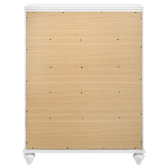 Barzini 5-drawer Chest White - 205895