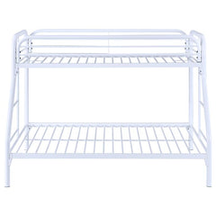 Morgan Metal Twin Over Full Bunk Bed White - 2258W