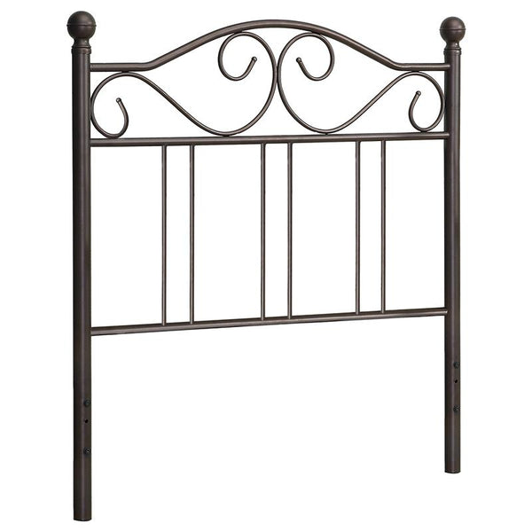 Ellis Metal Twin Open Frame Headboard Dark Bronze - 450103T