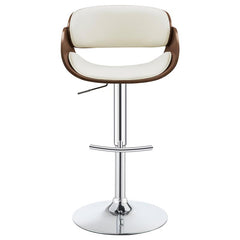 Dana Adjustable Bar Stool Ecru and Chrome - 104966