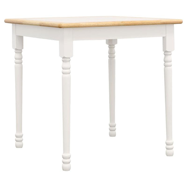 Carlene Square 29-inch Wood Tile Top Dining Table White - 4191