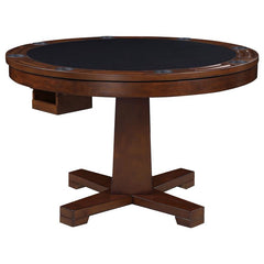 Marietta 5-piece Game Table Set Tobacco and Tan - 100171-S5