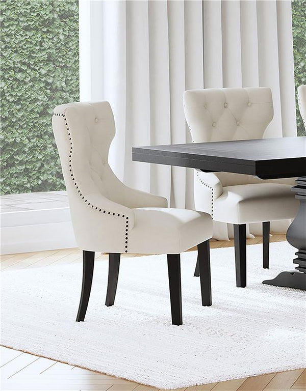 Baney Upholstered Parson Dining Side Chair with Tufted Back Beige - 115572