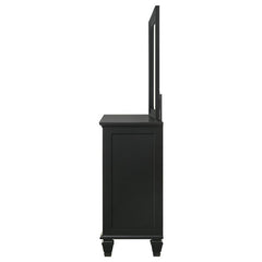 Sandy Beach 11-drawer Dresser with Mirror Black - 201323M