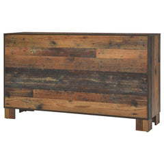 Sidney 6-drawer Dresser Rustic Pine - 223143
