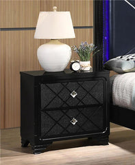 Penelope 2-drawer Nightstand Midnight Star - 223572