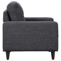 Watsonville Upholstered Track Arm Tufted Accent Chair Grey - 552003