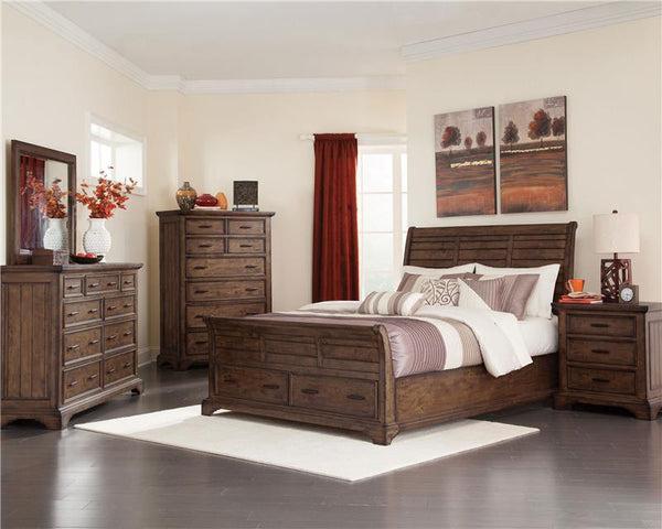 Elk Grove 5-piece Queen Bedroom Set Vintage Bourbon - 203891Q-S5