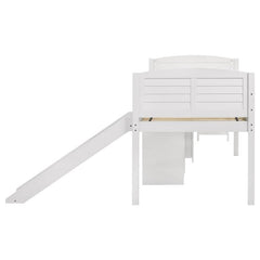 Millie Twin Workstation Loft Bed White - 400330T