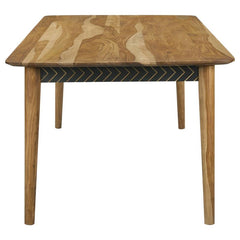 Partridge 5-piece Rectangular Dining Set Natural Sheesham and Espresso - 110571-S5E