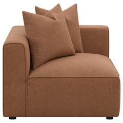 Jennifer 6-piece Upholstered Modular Sectional Terracotta - 551591-SET