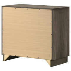 Janine 2-drawer Nightstand Grey - 223552