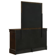 Louis Philippe 6-drawer Dresser with Mirror Cappuccino - 202413M