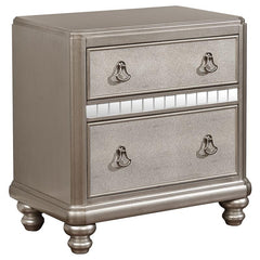 Bling Game 5-piece Queen Bedroom Set Metallic Platinum - 204180Q-S5