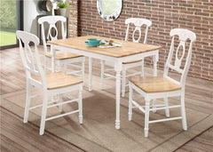 Taffee Rectangular 47-inch Solid Wood Dining Table White - 4147