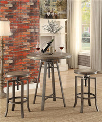 Bartlett Adjustable Swivel Bar Table Brushed Nutmeg - 101811