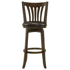 Lambert Pub Height Swivel Bar Stool with Upholstered Seat Dark Cherry - 182509