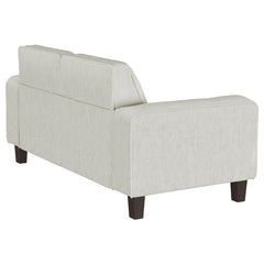 Deerhurst Upholstered Track Arm Tufted Loveseat Beige - 509648