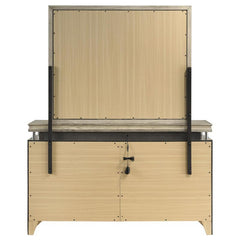 Giselle 8-drawer Dresser with Mirror Rustic Beige - 224393M