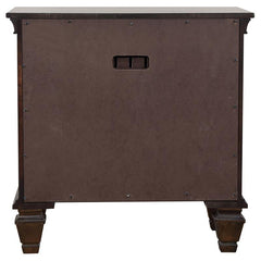 Franco 2-drawer Nightstand with Pull Out Tray Burnished Oak - 200972