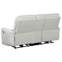 Greenfield 3-piece Power Reclining Sofa Set Ivory - 610261P-S3