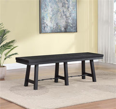 Newport Trestle Dining Bench Black - 108146