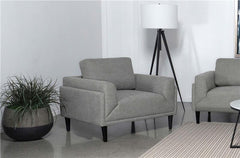 Rilynn Upholstered Track Arm Accent Chair Grey - 509526