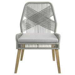 Nakia Woven Back Side Chairs Grey (Set of 2) - 110033