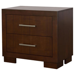 Jessica 2-drawer Nightstand Cappuccino - 200712