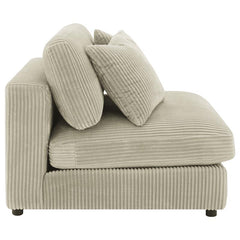 Blaine Upholstered Armless Chair Sand - 509897
