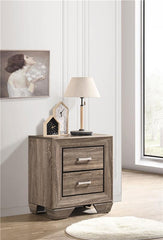 Kauffman 2-drawer Nightstand Washed Taupe - 204192