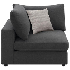 Serene Upholstered Corner Charcoal - 551325