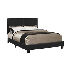 Mauve Upholstered Twin Panel Bed Black - 300558T