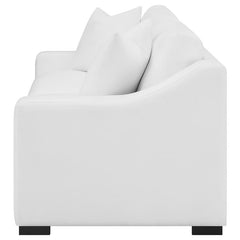 Ashlyn Upholstered Sloped Arm Sofa White - 509891